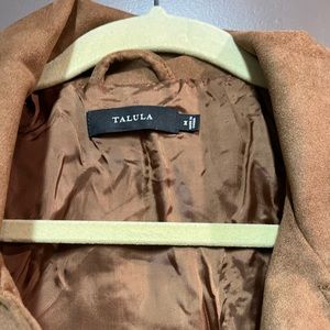 Aritzia Talula Suede Morton Jacket, Cognac NWT